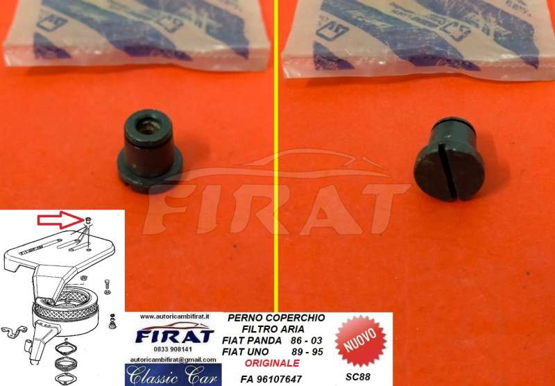 PERNO COPERCHIO FILTRO ARIA FIAT PANDA - UNO (96107647)